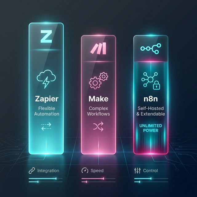 Comparativa n8n vs Make vs Zapier 2026